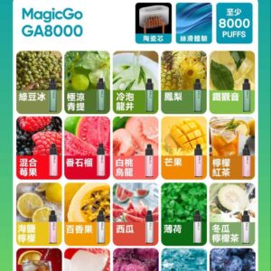 正版 RELX GA8000口 悅刻8000口 一次性電子煙